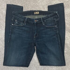 Mother denim jeans The Looker in Jaded size 28 dark rinse